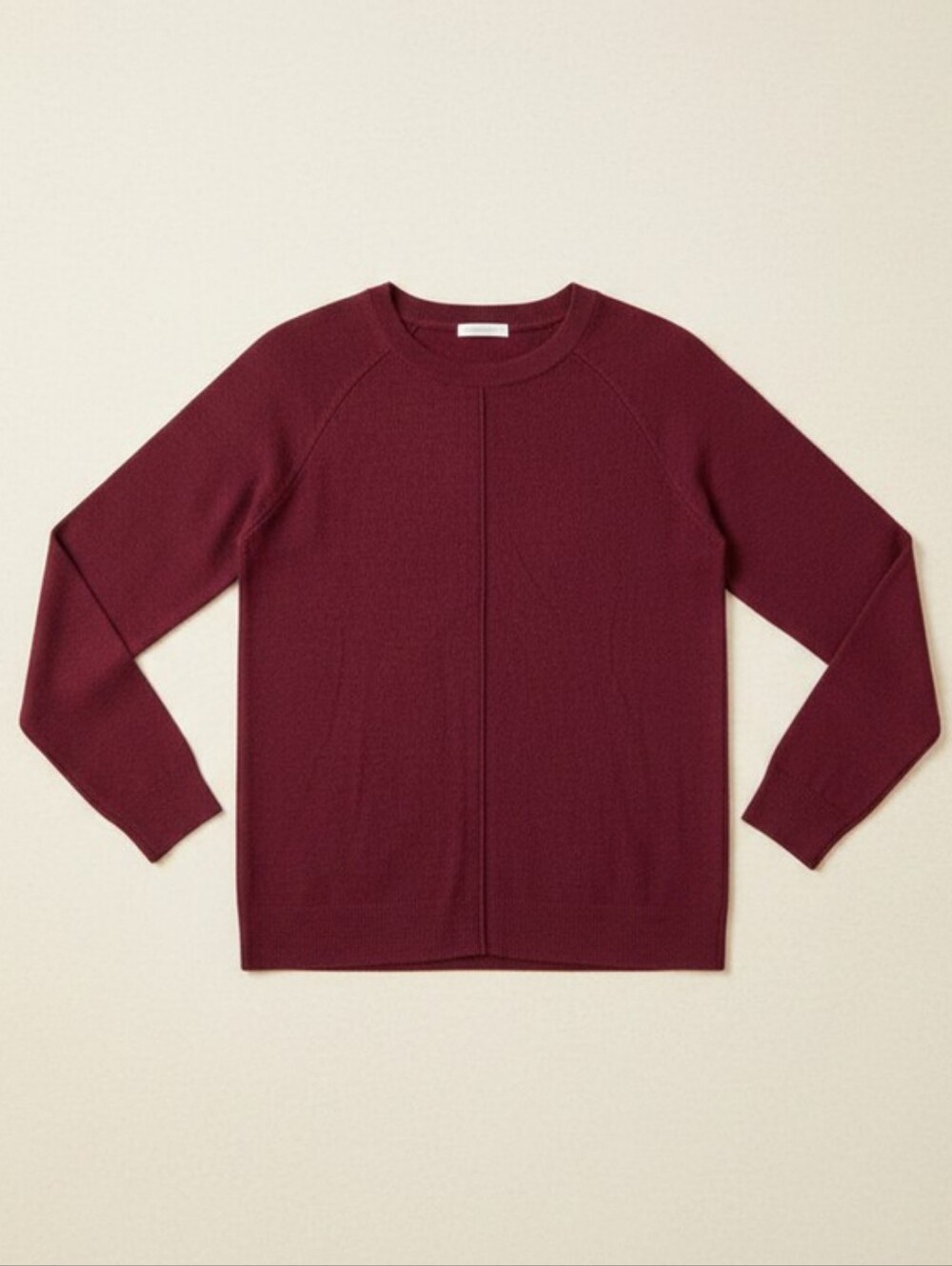 Michael Kors, Size Med, EUC, Deep Burgundy Ribbed Long Sleeve Top
